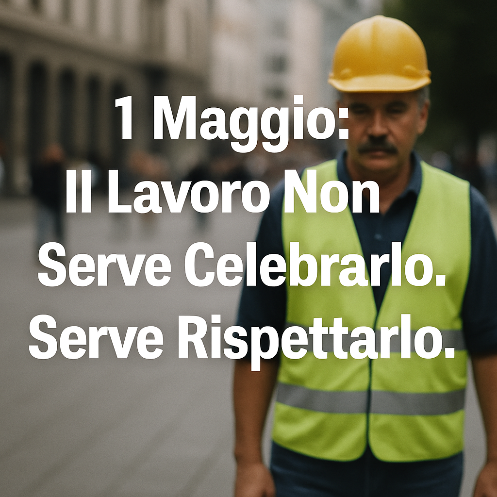 1 Maggio: Il Lavoro Non Serve Celebrarlo. Serve Rispettarlo.